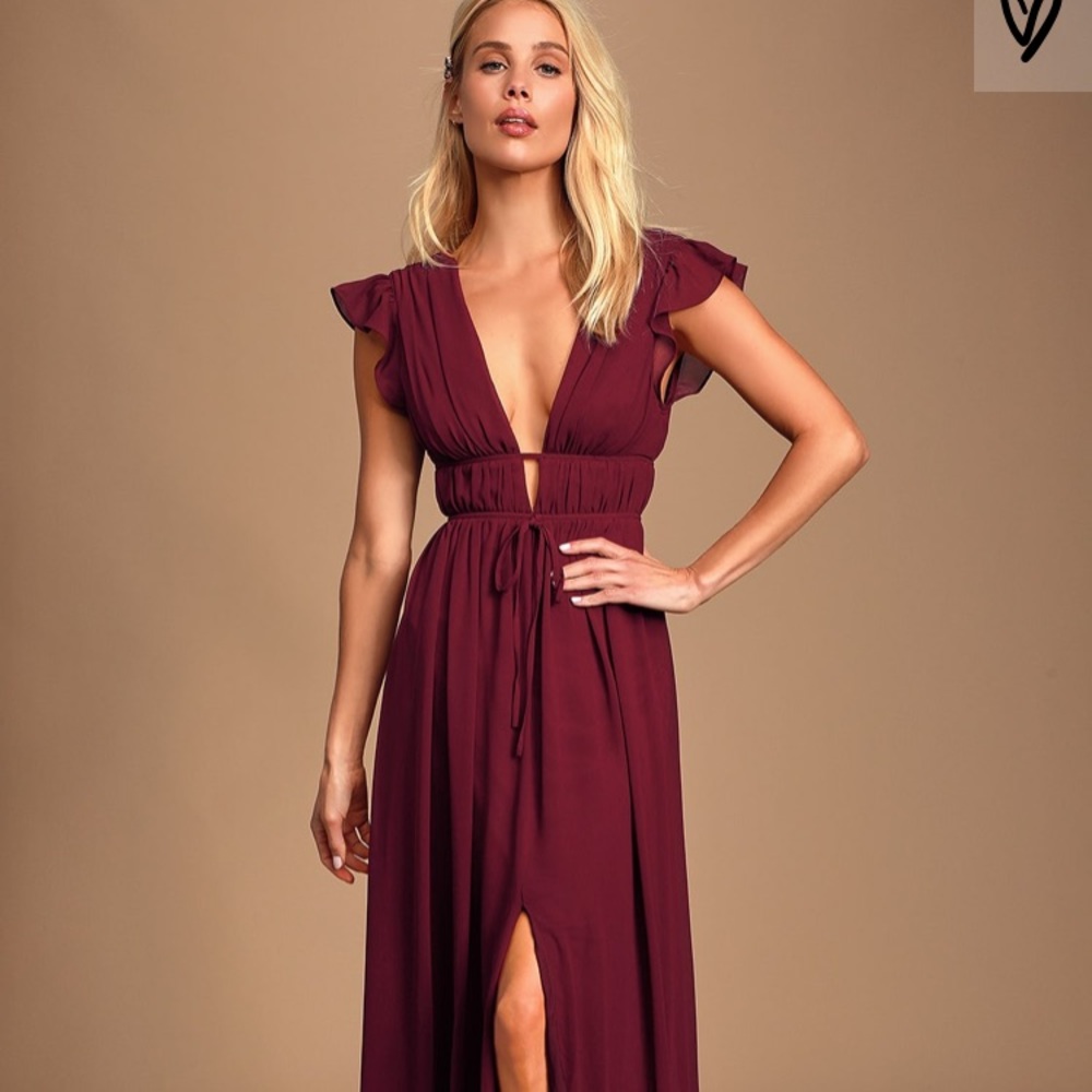 I’m all yours burgundy dress